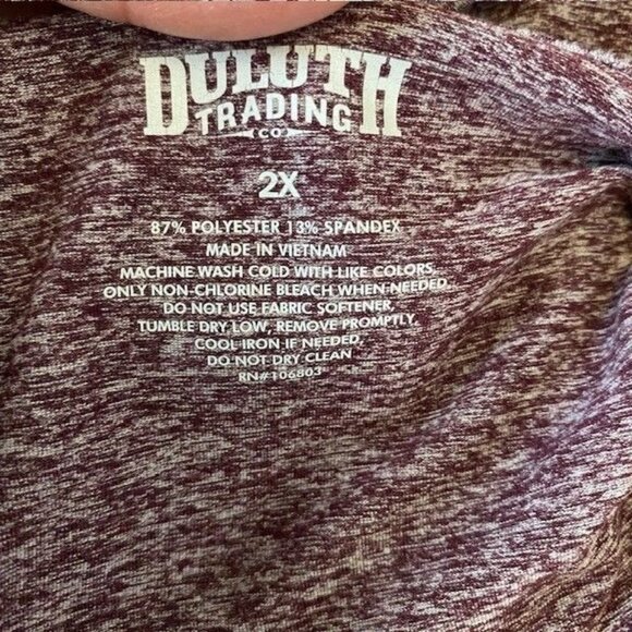 Duluth Purple Funnelneck Pullover Hoodie Thumbholes Size XXL Women's Hiking Out - Picture 3 of 8